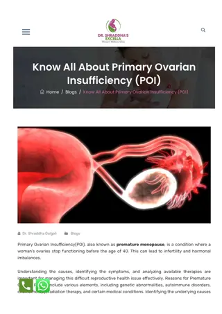 Know All About Primary Ovarian Insufficiency (POI)