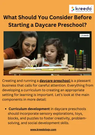 What Should You Consider Before Starting a Daycare Preschool