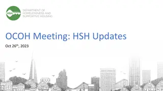 OCOH Meeting: HSH Updates