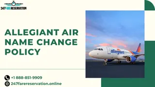 What is Allegiant Air’s Name Change Policy?