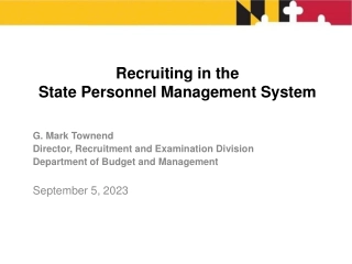 Efficient Recruiting in State Personnel Management System