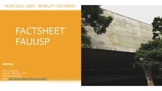 Information for Incoming Mobility Students at FAUUSP