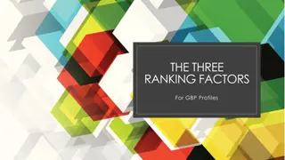 THE THREE RANKING FACTORS