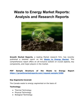 Waste to Energy Market Reports: Analysis and Research Reports