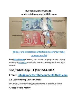 Buy Fake Money Canada - undetectablecounterfeitbills.com