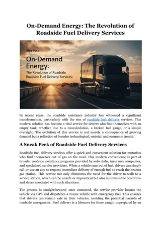 On-Demand Energy_ The Revolution of Roadside Fuel Delivery Services