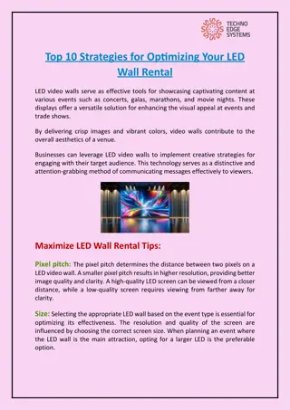 Top 10 Strategies for Optimizing Your LED Wall Rental