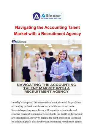 Navigating the Accounting Talent Market with a Recruitment Agency