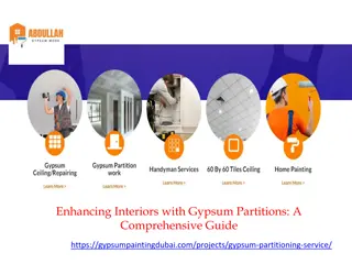 Enhancing Interiors with Gypsum Partitions A Comprehensive Guide