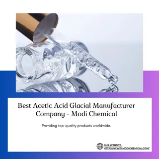 Best Acetic Acid Glacial Manufacturer Company - Modi Chemical