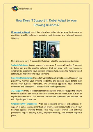 How Does IT Support in Dubai Adapt to Your Growing Business?