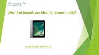 Why iPad Rentals are Ideal for Events in KSA?