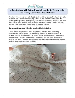 Adore Custom with Cotton Planet Ireland's Go-To Source for Christening and Cotton Blankets Online