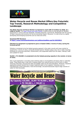 Sustainable Solutions: Exploring the Water Recycle and Reuse Market