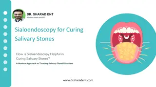 How is Sialoendoscopy Helpful in Curing Salivary Stones? - Dr Sharad ENT