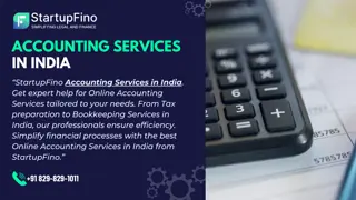 StartupFino expert Accounting Services in India
