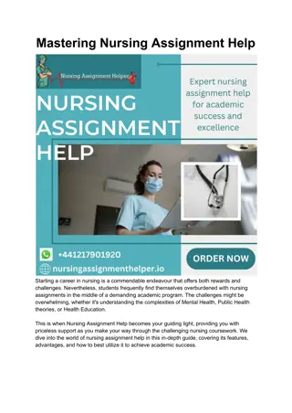 Mastering Nursing Assignment Help