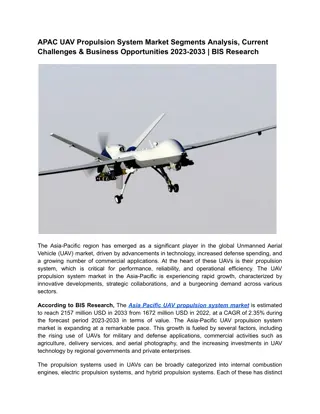 APAC UAV Propulsion System Market Segments Analysis 2023-2033