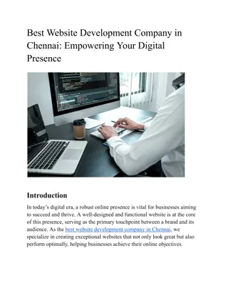 Best Website Development Company in Chennai_ Empowering Your Digital Presence