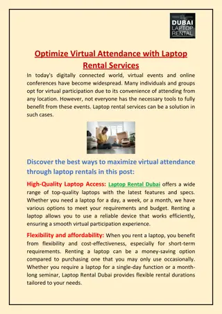 Optimize Virtual Attendance with Laptop Rental Services