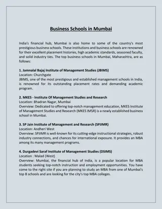 Business Schools in Mumbai