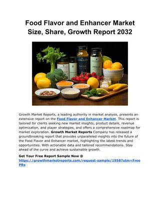 Food Flavor and Enhancer Market Size, Share, Growth Report 2032