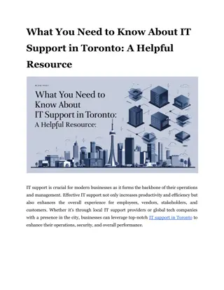 What You Need to Know About IT Support in Toronto: A Helpful Resource