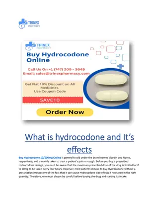 What is hydrocodone and Its effects????