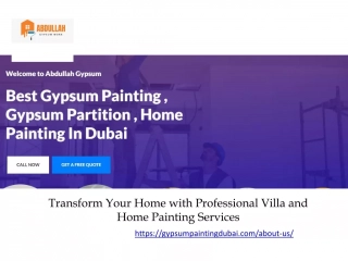 Transform Your Home with Professional Villa and Home Painting Services