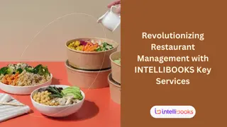Revolutionizing Restaurant Management with INTELLIBOOKS Key Services