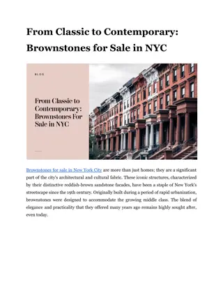 From Classic to Contemporary_ Brownstones for Sale in NYC