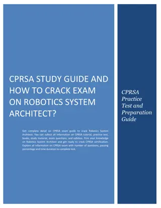 CPRSA Study Guide and How to Crack Exam on Robotics System Architect