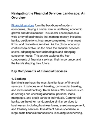 Navigating the Financial Services Landscape_ An Overview