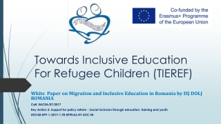 Towards Inclusive Education For Refugee Children (TIEREF)