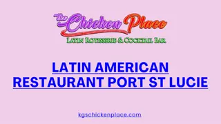 Latin American Restaurant Port St Lucie