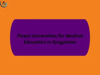 Finest Universities for Medical Education in Kyrgyzstan