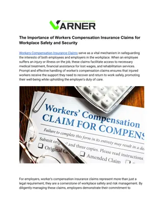 The Importance of Workers Compensation Insurance Claims for Workplace Safety and