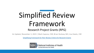 Simplified Review Framework