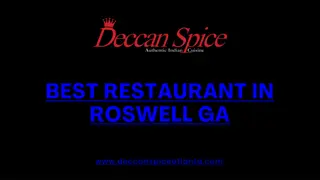 Best Restaurant In Roswell Ga
