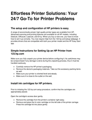 Effortless Printer Solutions: Your 24/7 Go-To for Printer Problems