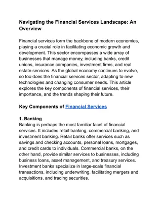 Navigating the Financial Services Landscape_ An Overview