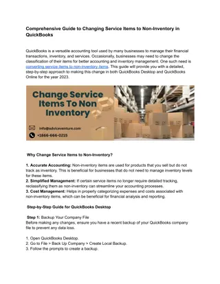 Comprehensive Guide to Changing Service Items to Non-Inventory in QuickBooks