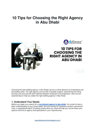 10 Tips for Choosing the Right Agency in Abu Dhabi