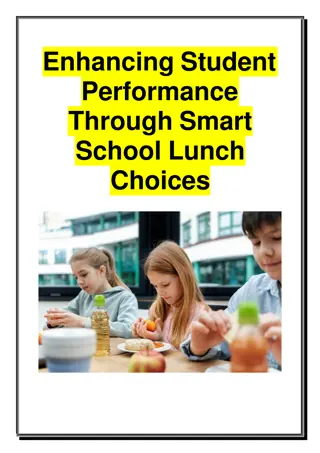 Enhancing Student Performance Through Smart School Lunch Choices