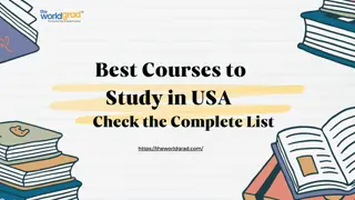 Best Courses to Study in USA – Check the Complete List
