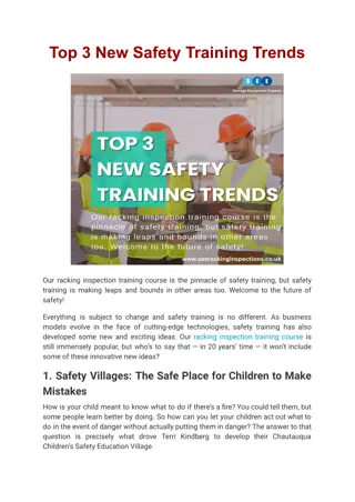 Top 3 New Safety Training Trends