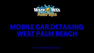 Mobile Car Detailing West Palm Beach