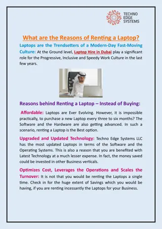 What are the Reasons of Renting a Laptop?