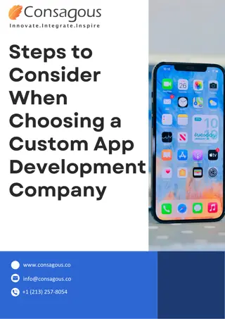 Steps to Consider When Choosing a Custom App Development Company
