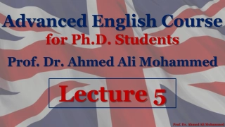Advanced English Course for Ph.D. Students
